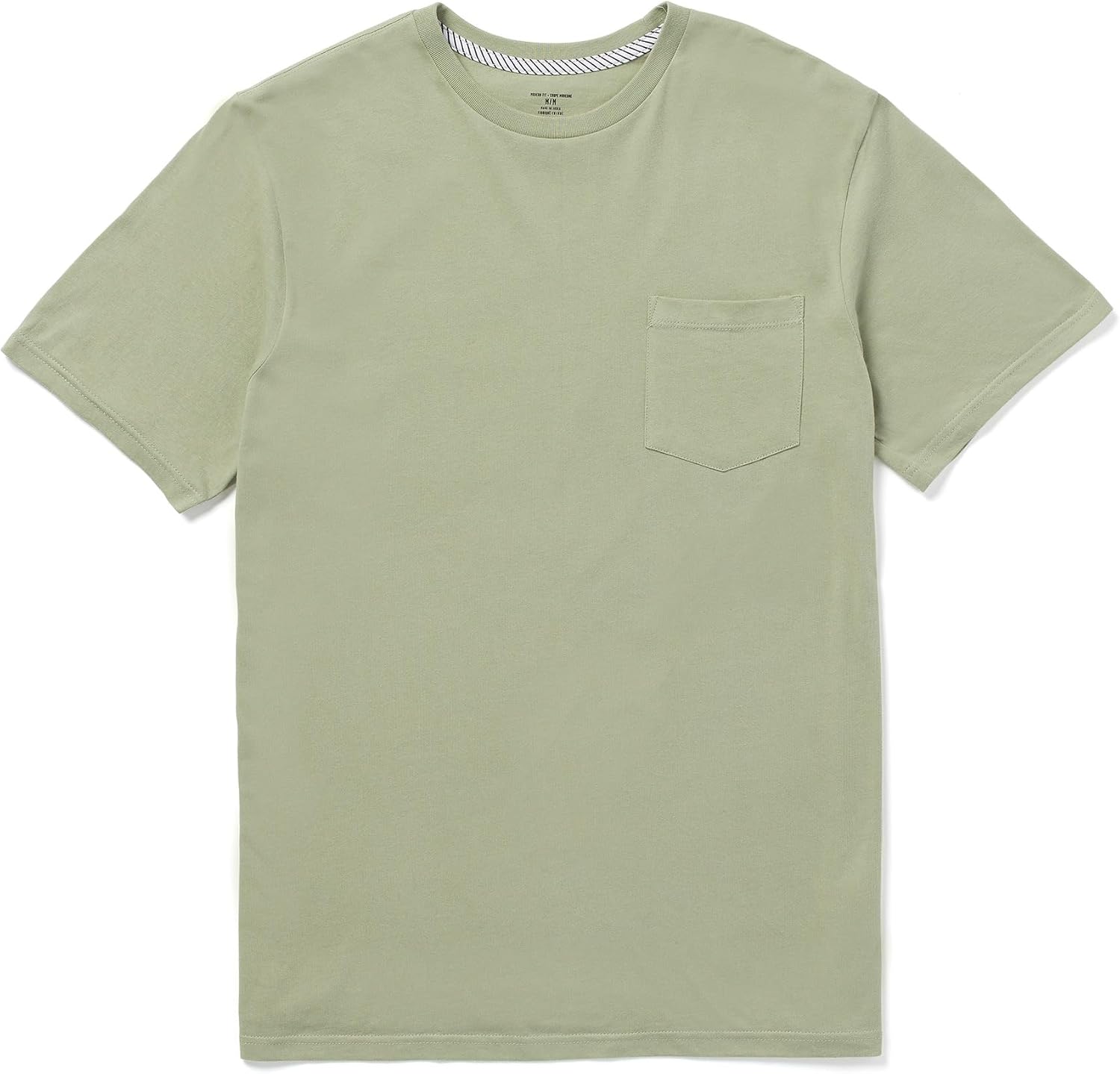 Volcom Men's Solid Stone Modern Fit Short Sleeve Tee Green Tea