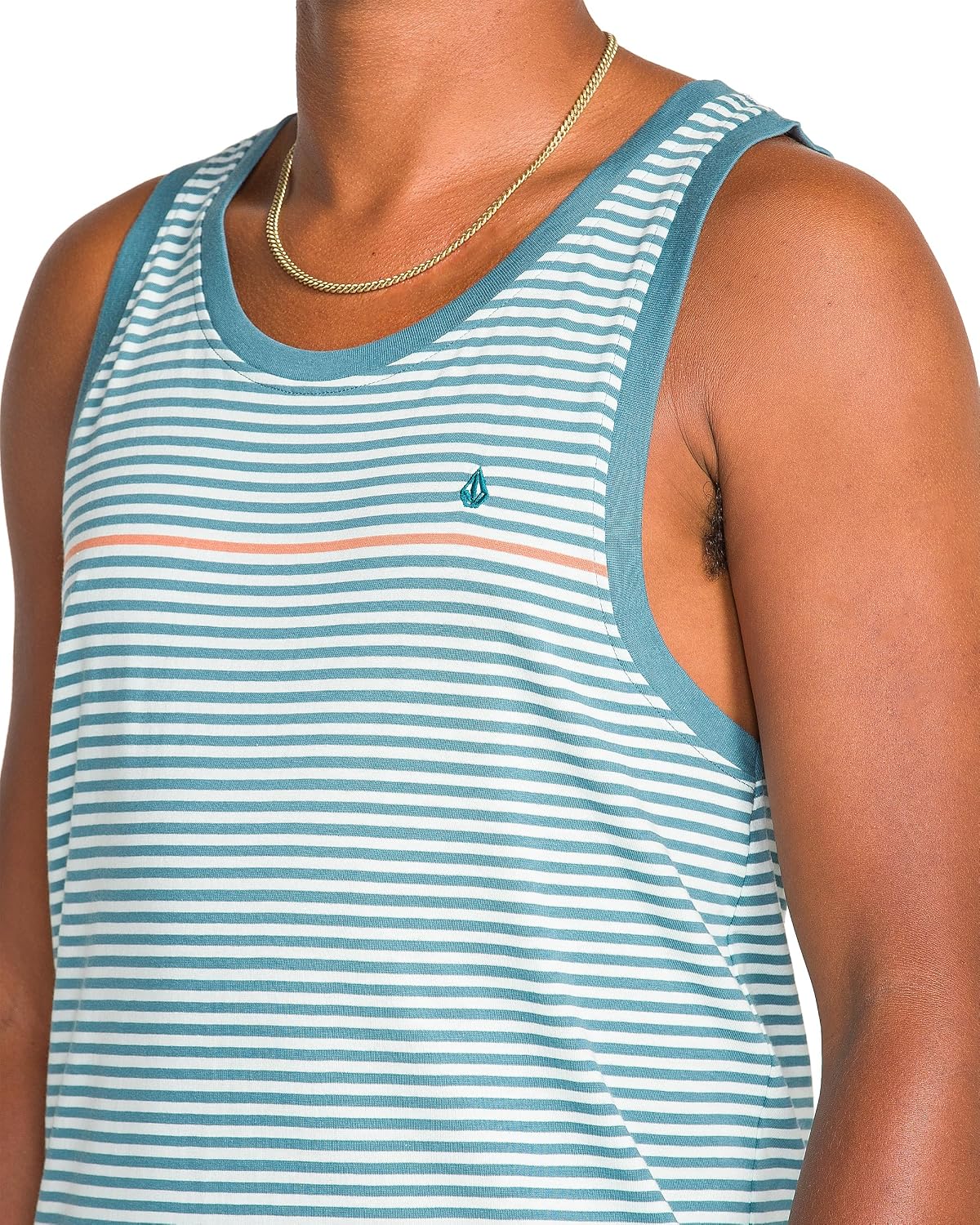 Volcom Men's Sleeveless Knit Tank Top – Soft Cotton Knit Lightweight Muscle Shirt Crystal Blue