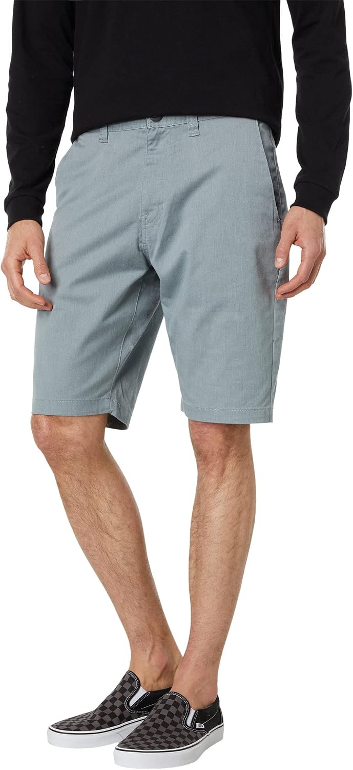 Volcom Men's Modern Fit 21" Chino Short Grey Blue