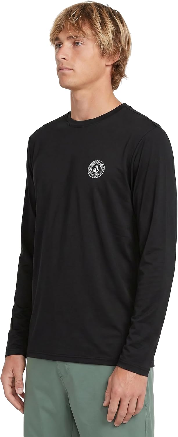 Volcom Taunt Loose Fit Long Sleeve Rashguard Black-ombre