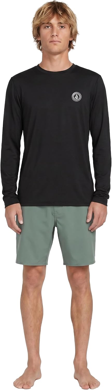 Volcom Taunt Loose Fit Long Sleeve Rashguard Black-ombre