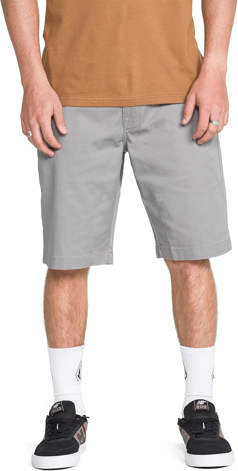 Volcom Men's Vmonty Stretch 22 Chino Shorts – Casual Everyday Wear, Relaxed Fit Moonbeam