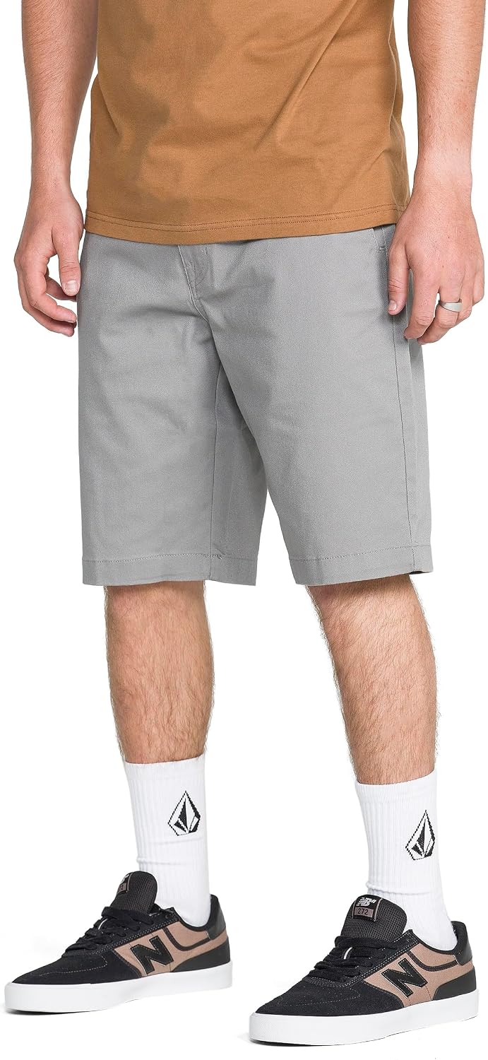 Volcom Men's Vmonty Stretch 22 Chino Shorts – Casual Everyday Wear, Relaxed Fit Moonbeam