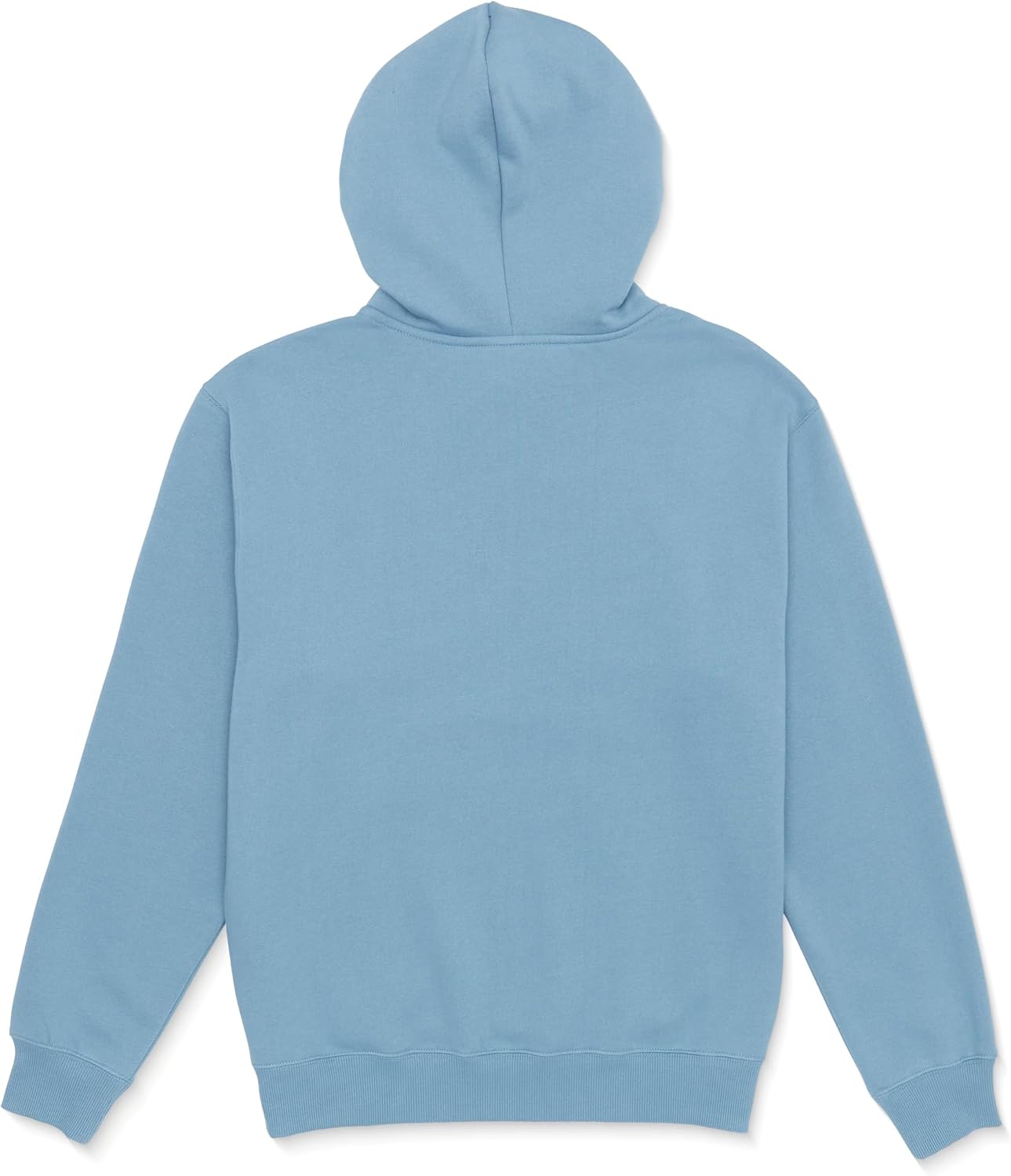 Volcom Men's Pullover Logo Fleece Hooded Sweatshirt – Soft Brushed Interior, Classic Fit, Kangaroo Pocket, Ribbed Cuffs & Hem Blue Rinse