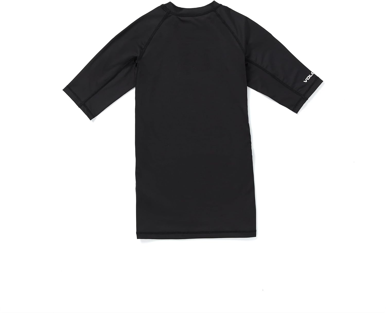 Volcom Men's Compression Fit Short Sleeve Rashguard – UPF 50+, Quick-Dry UV Protection Performance Shirt Black-b