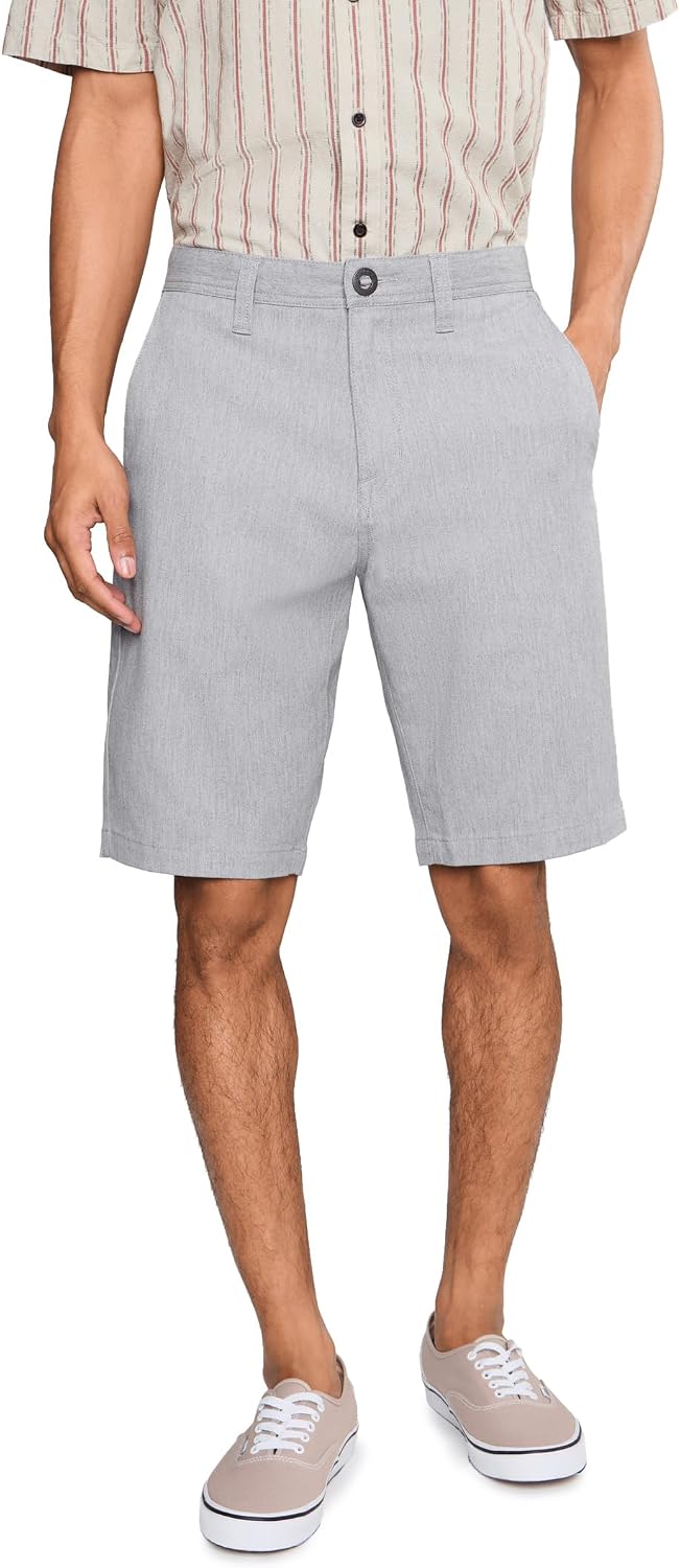 Volcom Men's Modern Fit 21" Chino Short Storm Grey