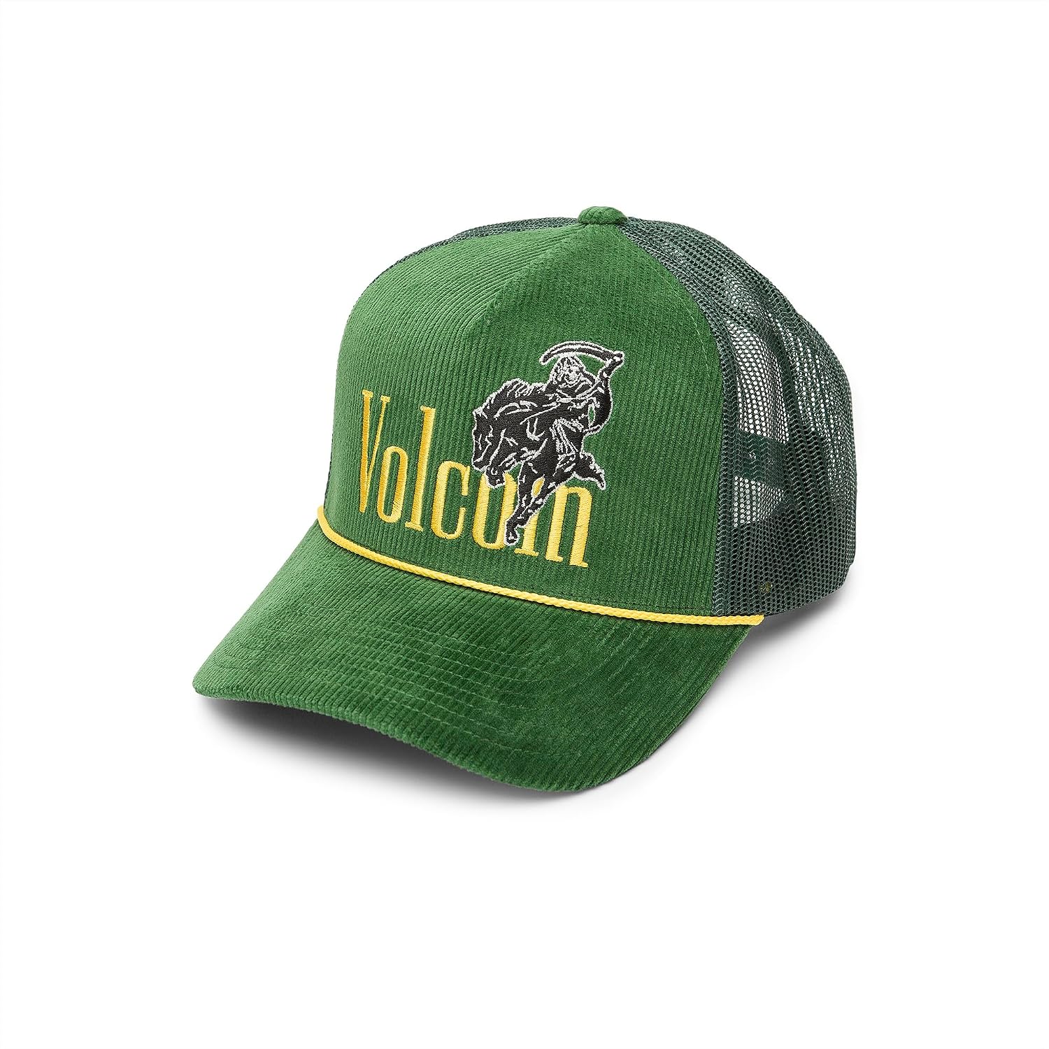 Volcom Men's Mesh Trucker Hat - Adjustable Snapback Cap, Breathable Structured Front Panel Ivy Cheat