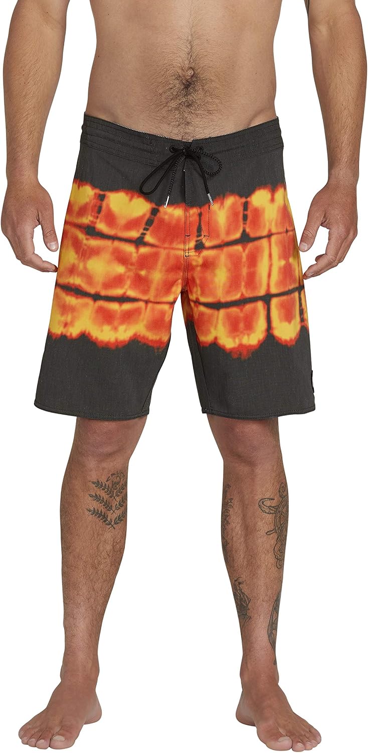 Volcom Men's 19" Mod-Tech Board Shorts- Performance UPF 50+ Sun Protection Quick-Dry Swim Bottoms Void