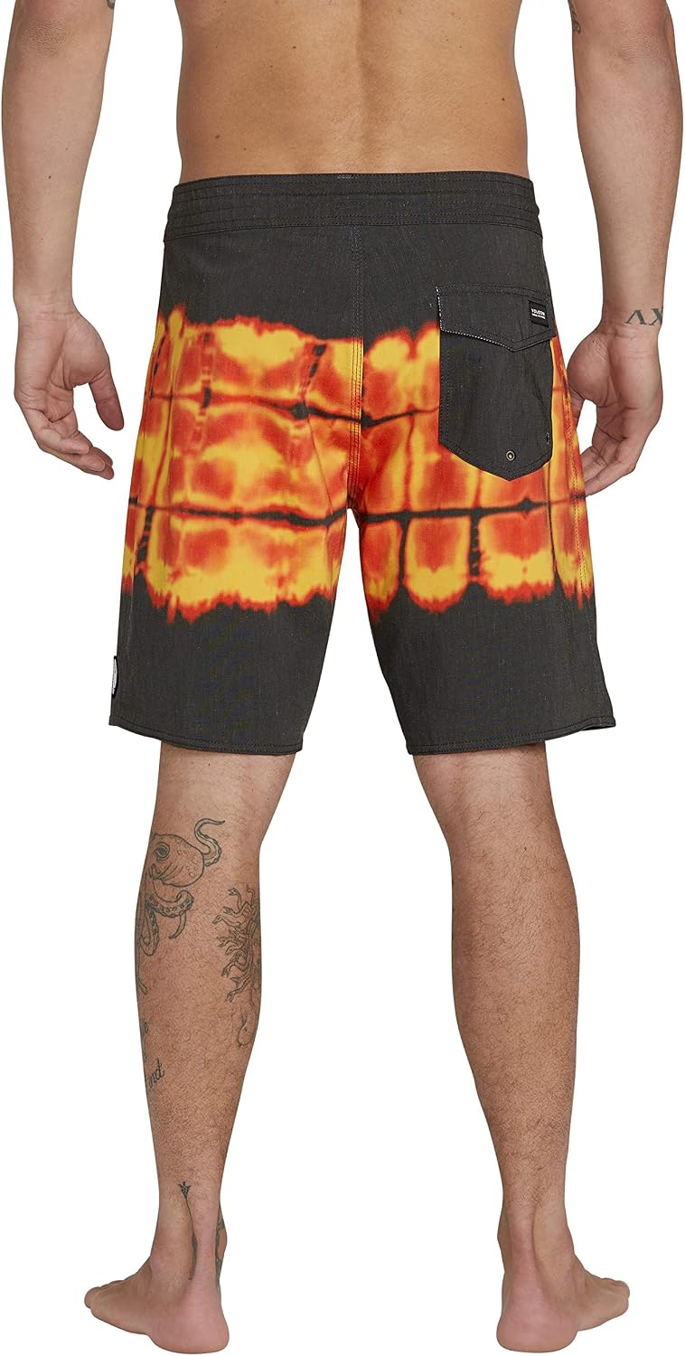 Volcom Men's 19" Mod-Tech Board Shorts- Performance UPF 50+ Sun Protection Quick-Dry Swim Bottoms Void