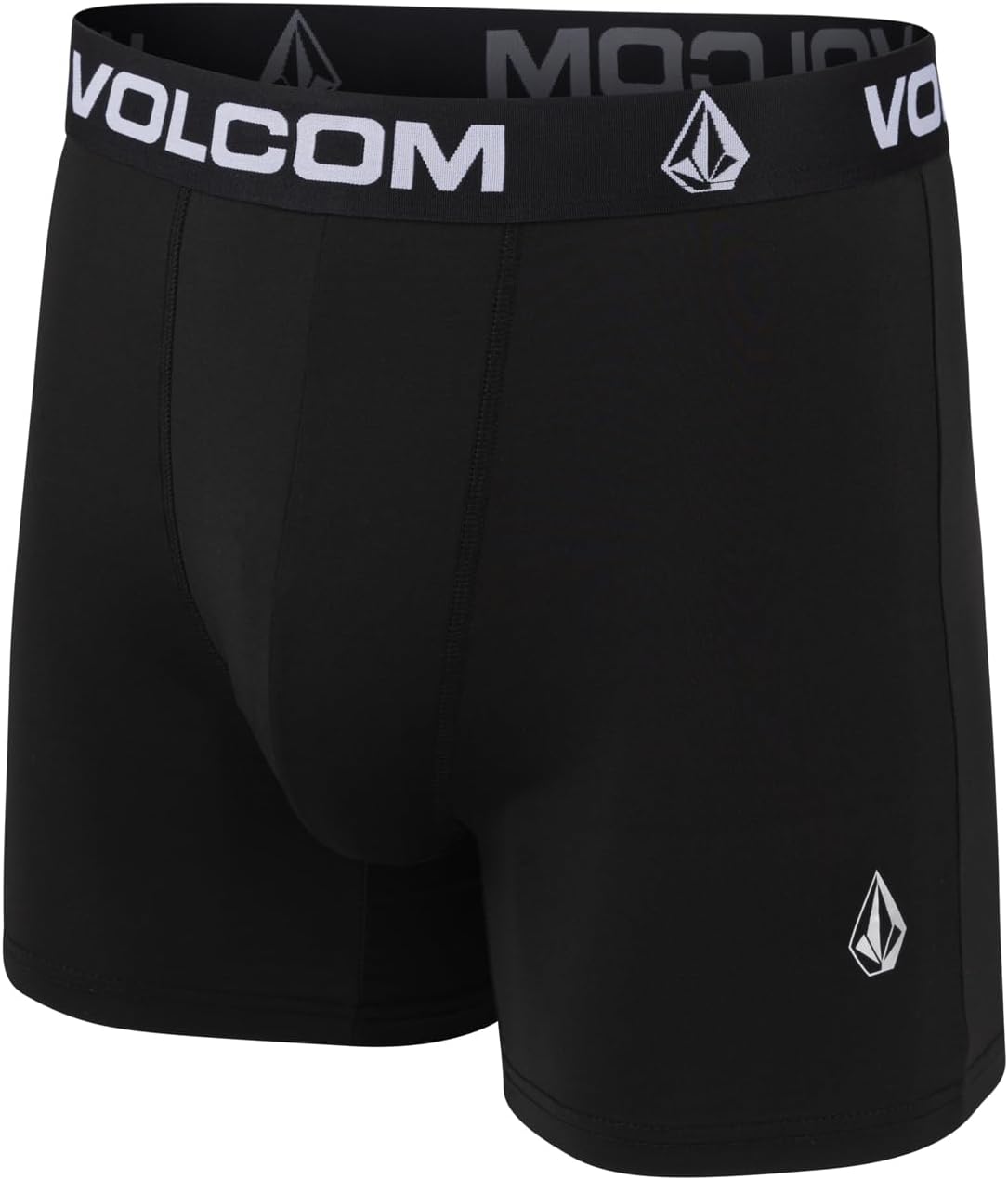 Volcom Mens Boxer Briefs 5 Pack Poly Spandex Performance Boxer Briefs Underwear BlackGreyBlack-whiteBlackGrey