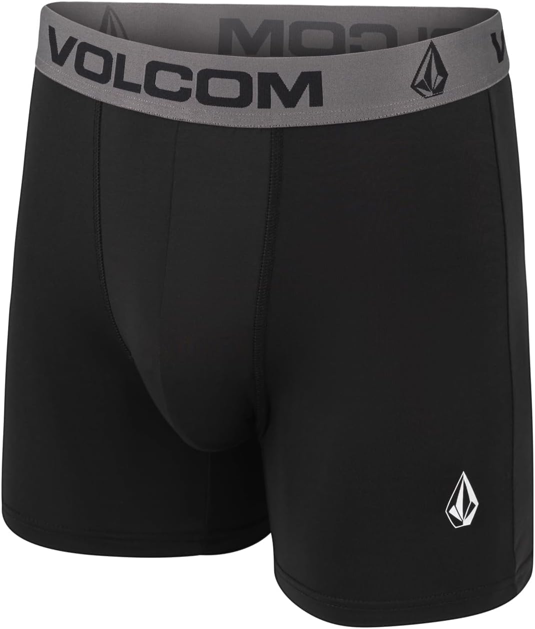 Volcom Mens Boxer Briefs 5 Pack Poly Spandex Performance Boxer Briefs Underwear BlackGreyBlack-whiteBlackGrey