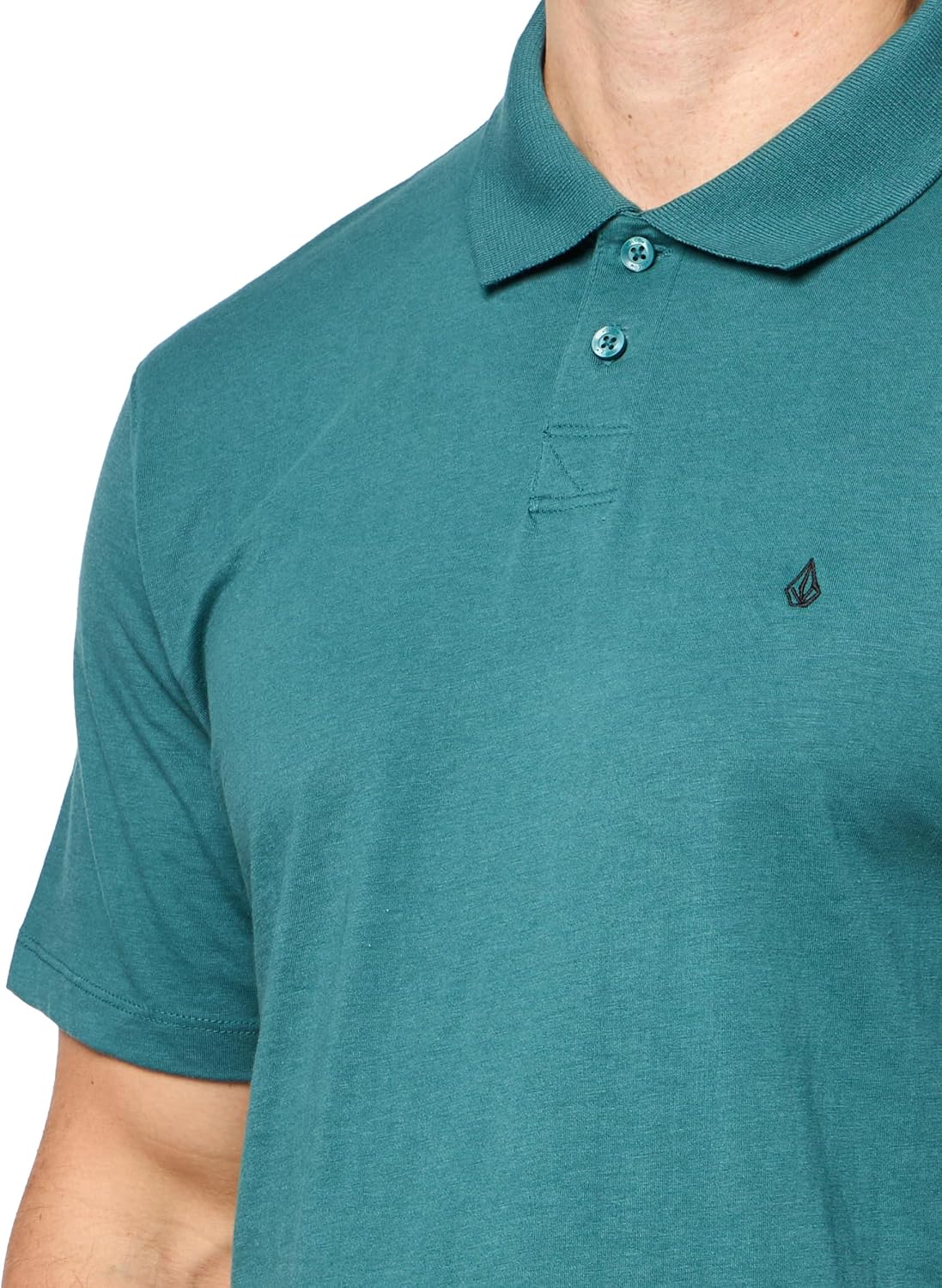 Volcom Short Sleeve Polo Shirt – Classic Fit, Soft Cotton Blend, Modern Casual Style Cosmic Blue