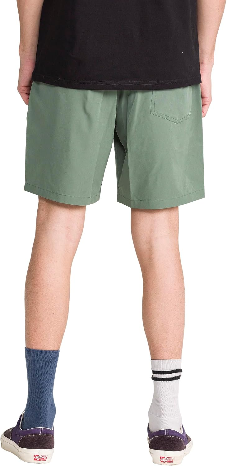 Volcom Men's Steppen Ew 17" Elastic Waist Short Light Olive