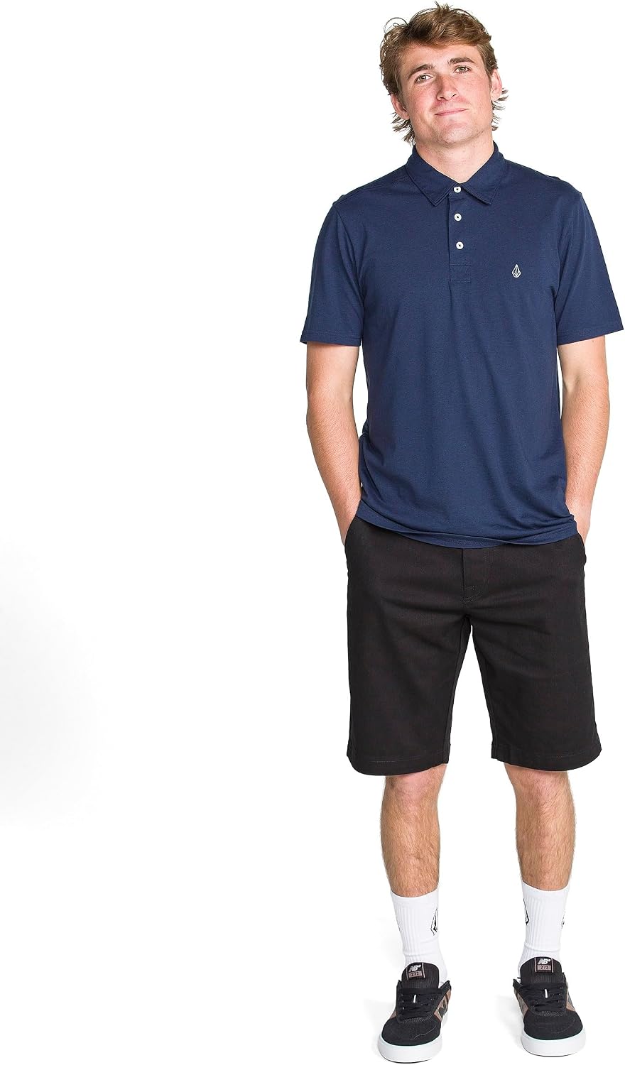 Volcom Men's Vmonty Chino Shorts – 22 Outseam, Relaxed Fit, Durable Cotton Fabric Black