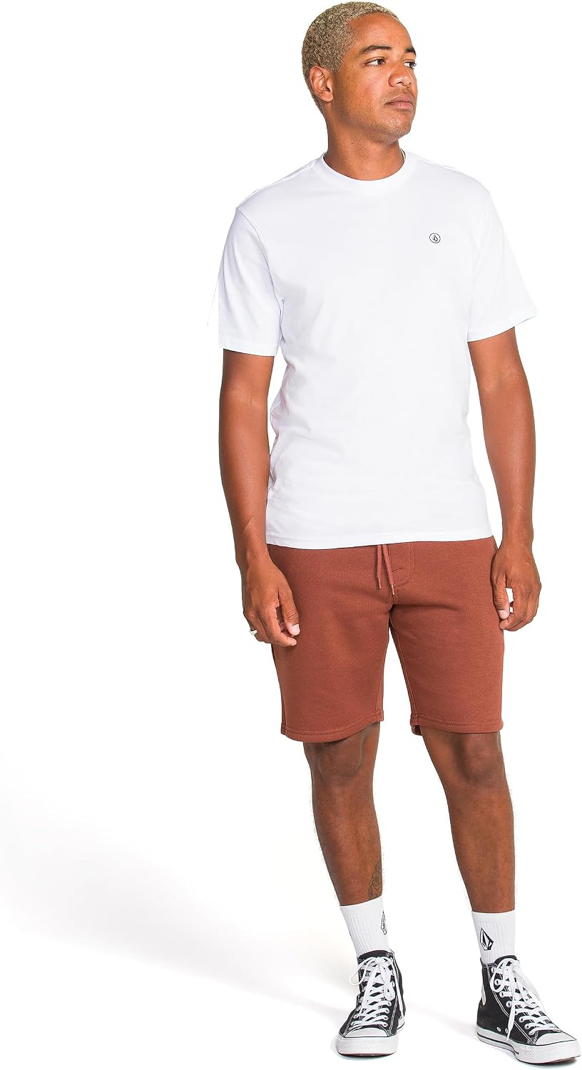 Volcom Men's Frickin Elastic Waist 19" Chino Short Cinnamon