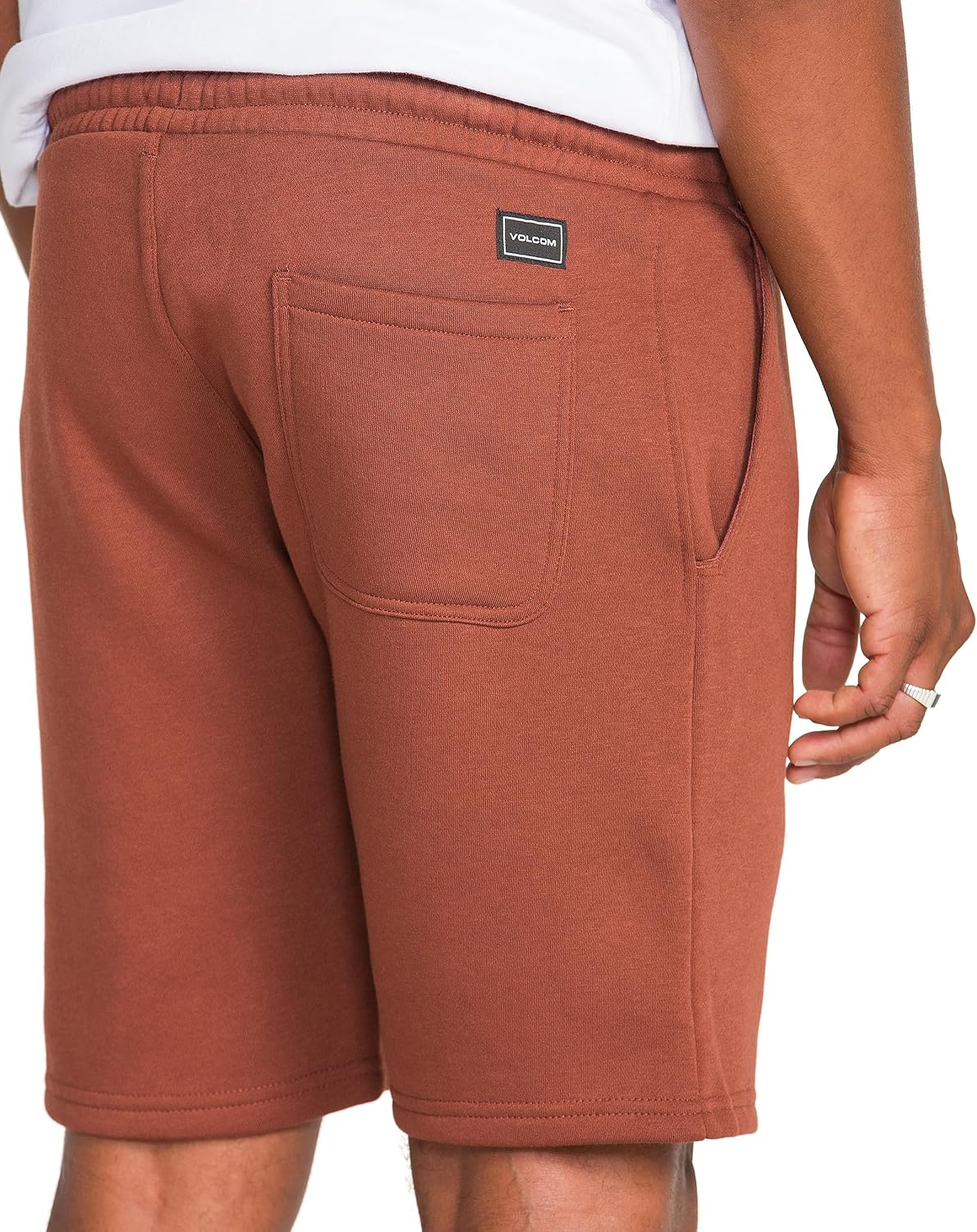 Volcom Men's Frickin Elastic Waist 19" Chino Short Cinnamon