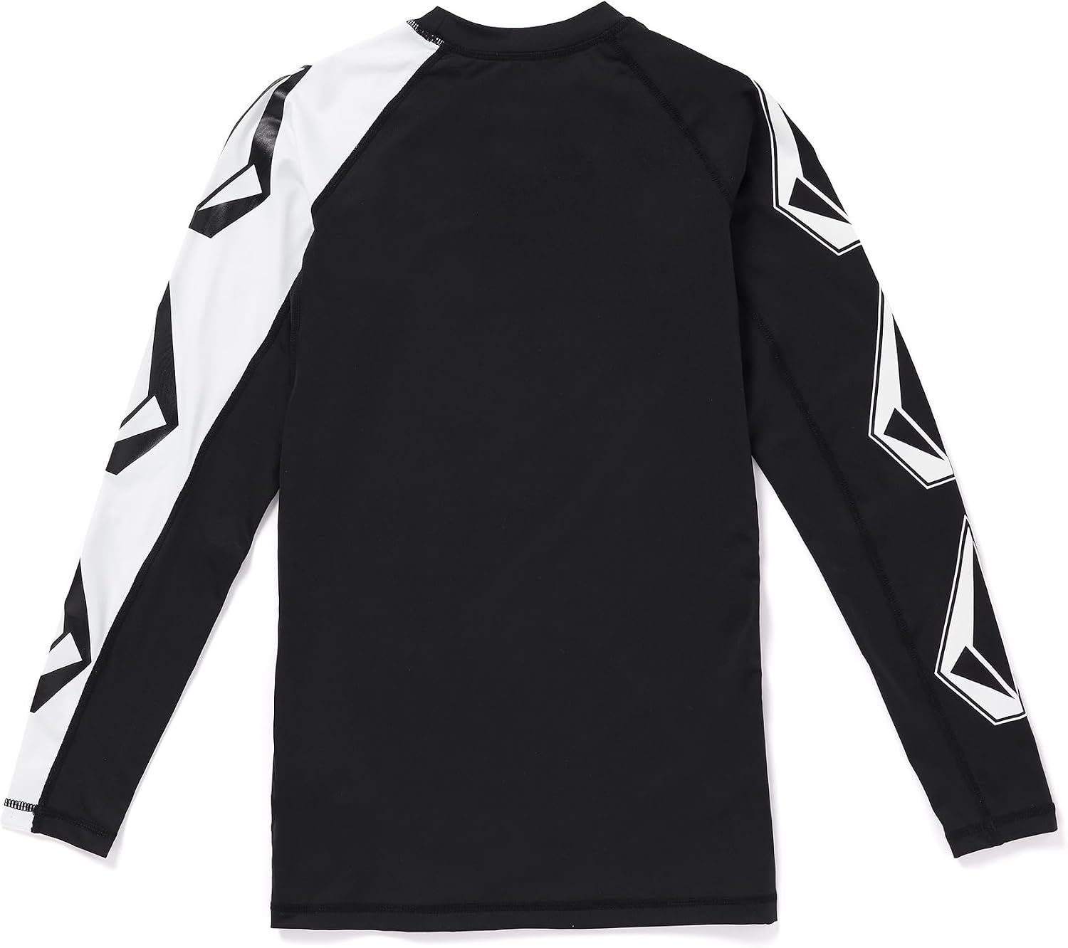 Volcom Men's Compression Fit Long Sleeve Rashguard – UPF 50+ Sun Protection, Quick-Dry Performance Shirt Black