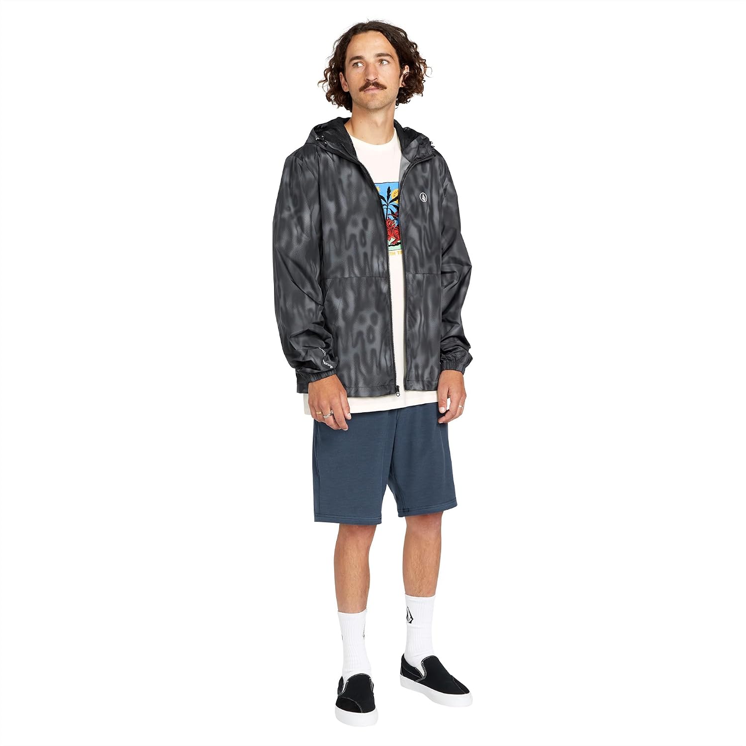 Volcom Men's Regular Frickin Cross Shred 20" Hybrid Water Repellent Short Midnight Blue