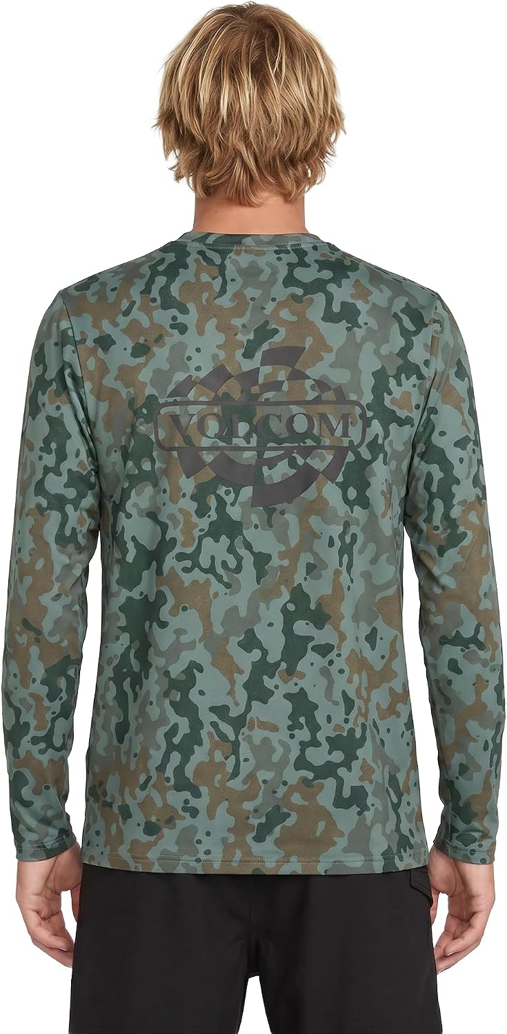 Volcom Taunt Loose Fit Long Sleeve Rashguard Camoflauge