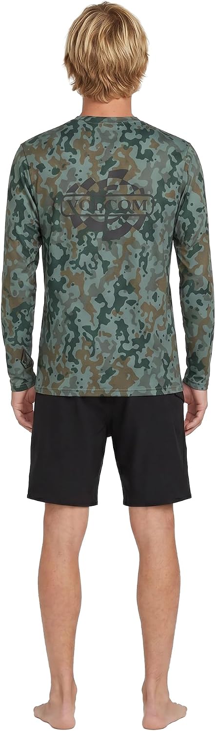 Volcom Taunt Loose Fit Long Sleeve Rashguard Camoflauge