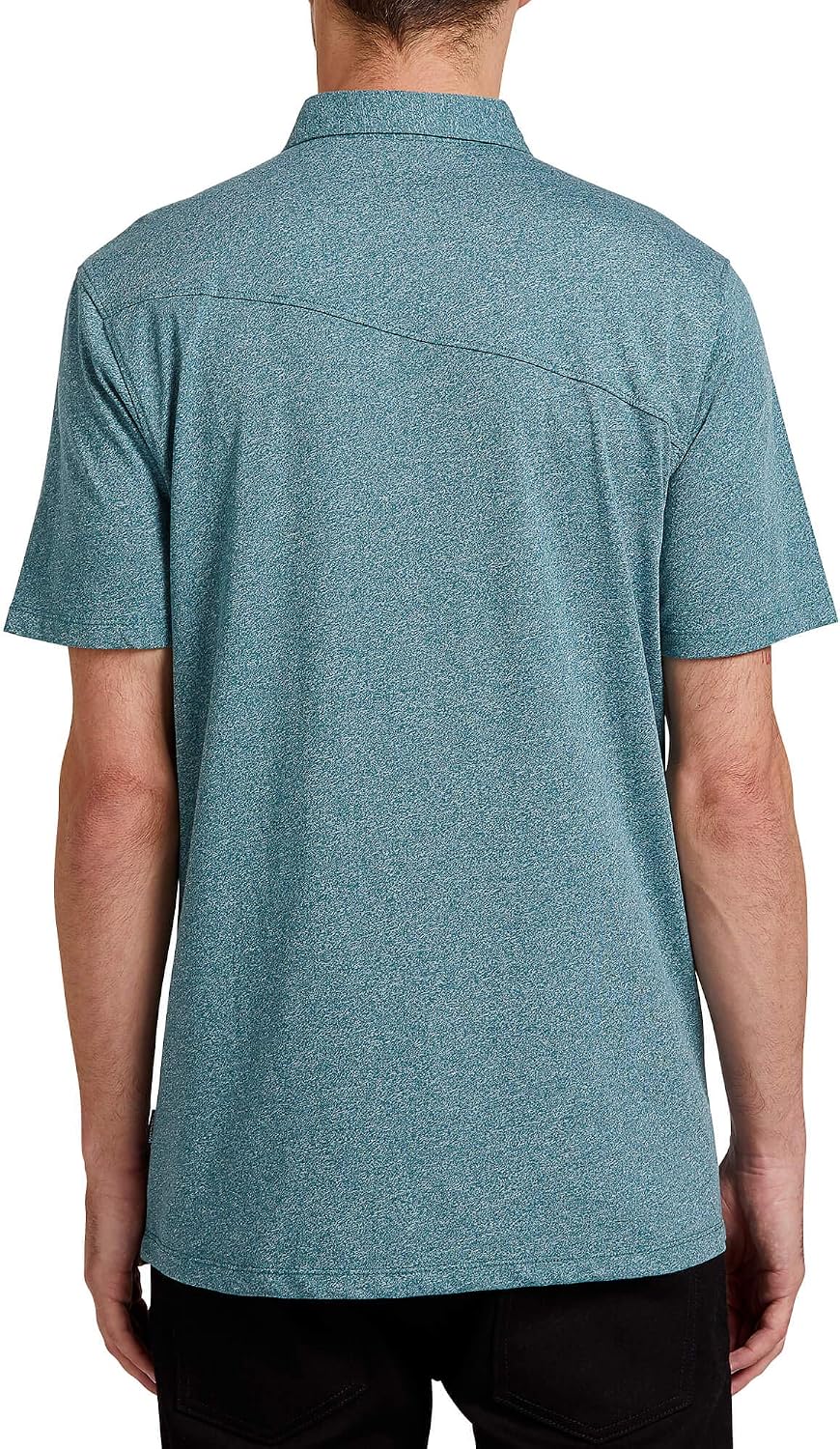 Volcom Men's Wowzer Modern Fit Short Sleeve Polo Shirt Hydro Blue