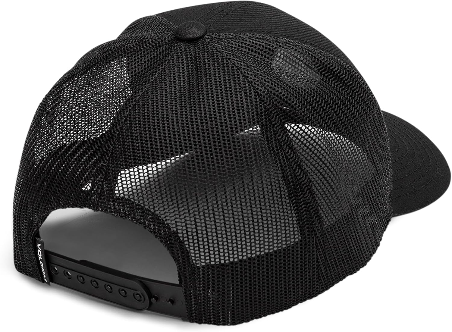 Volcom Men's Cheese Trucker Hat – 6-Panel Mesh Back Snapback Cap Black
