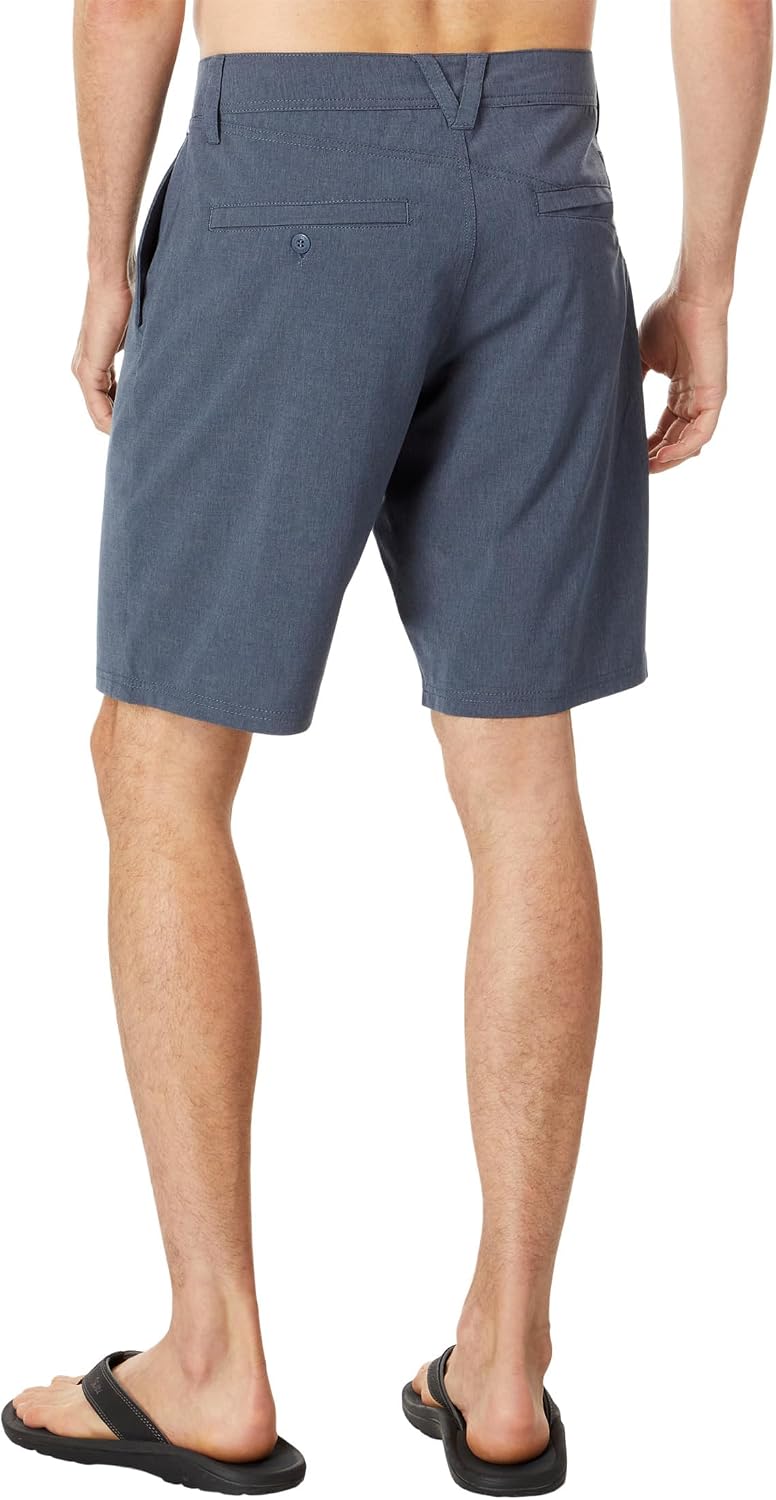 Volcom Men's Regular Frickin Cross Shred 20" Hybrid Water Repellent Short Navy Static