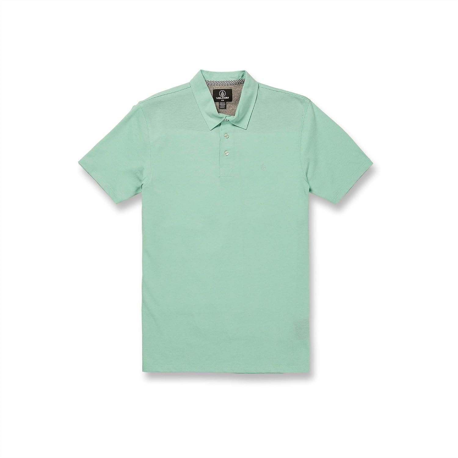 Volcom Men's Wowzer Modern Fit Short Sleeve Polo Shirt Ice