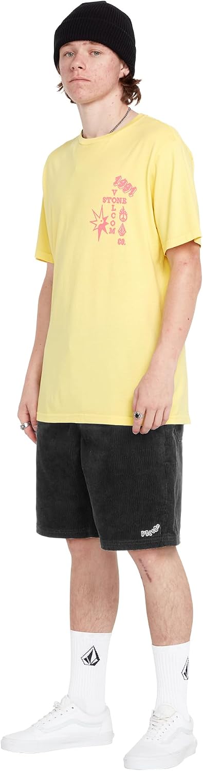 Volcom Men's Steppen Ew 17" Elastic Waist Short Black Combo