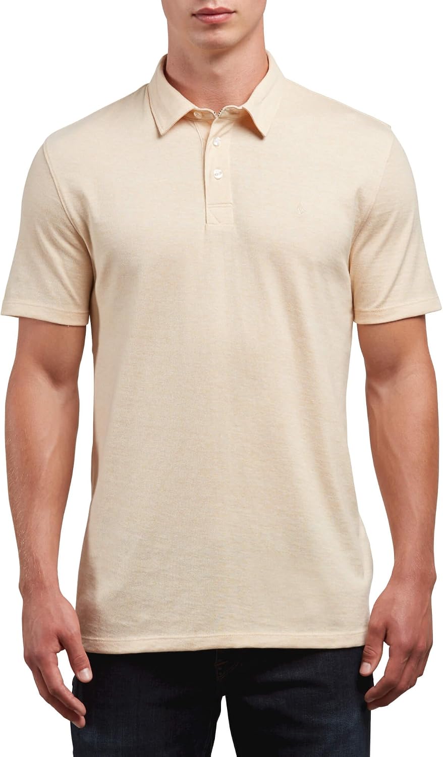 Volcom Men's Wowzer Modern Fit Short Sleeve Polo Shirt Sunburst