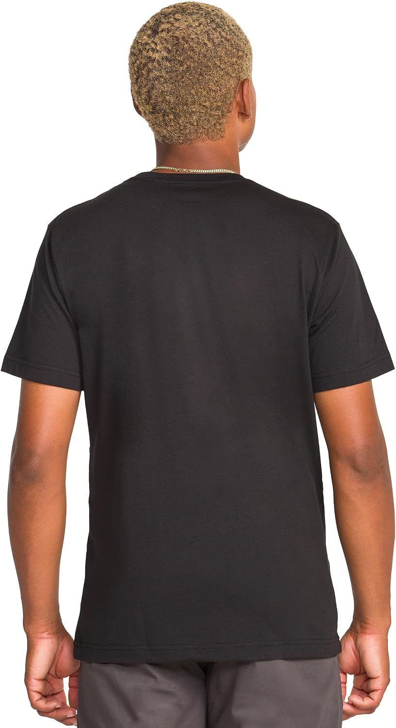Volcom Men's Striped Knit T-Shirt – Short Sleeve Crewneck Tee, Soft Cotton Jersey Black