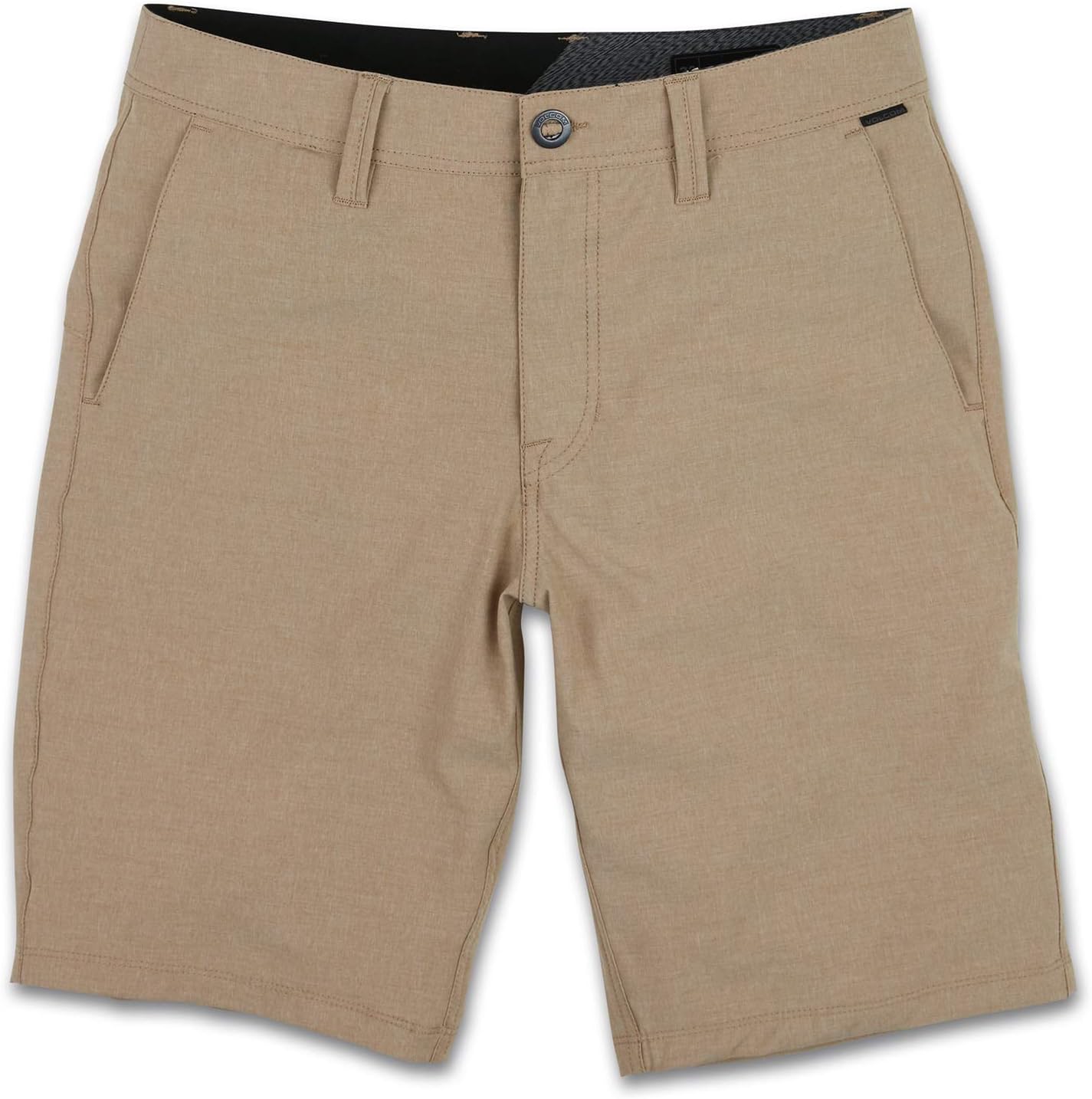 Volcom Men's Kerosene 21" Hybrid Chino Shorts Quick-Dry Stretch Fabric Dark Khaki