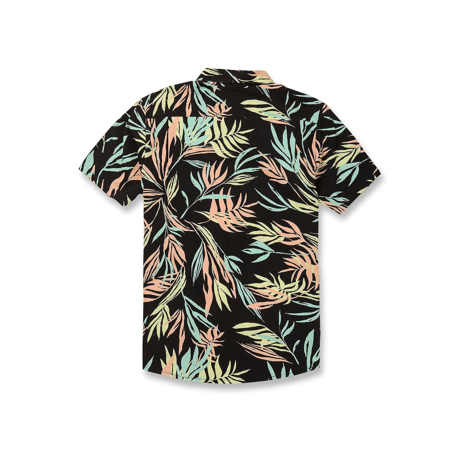 Volcom Men's Bleeding Leaf Short Sleeve Classic Fit Shirt Black