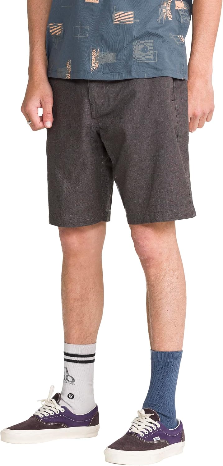 Volcom Men's Frickin Drifter 20" Chino Walk Short Charcoal Heather