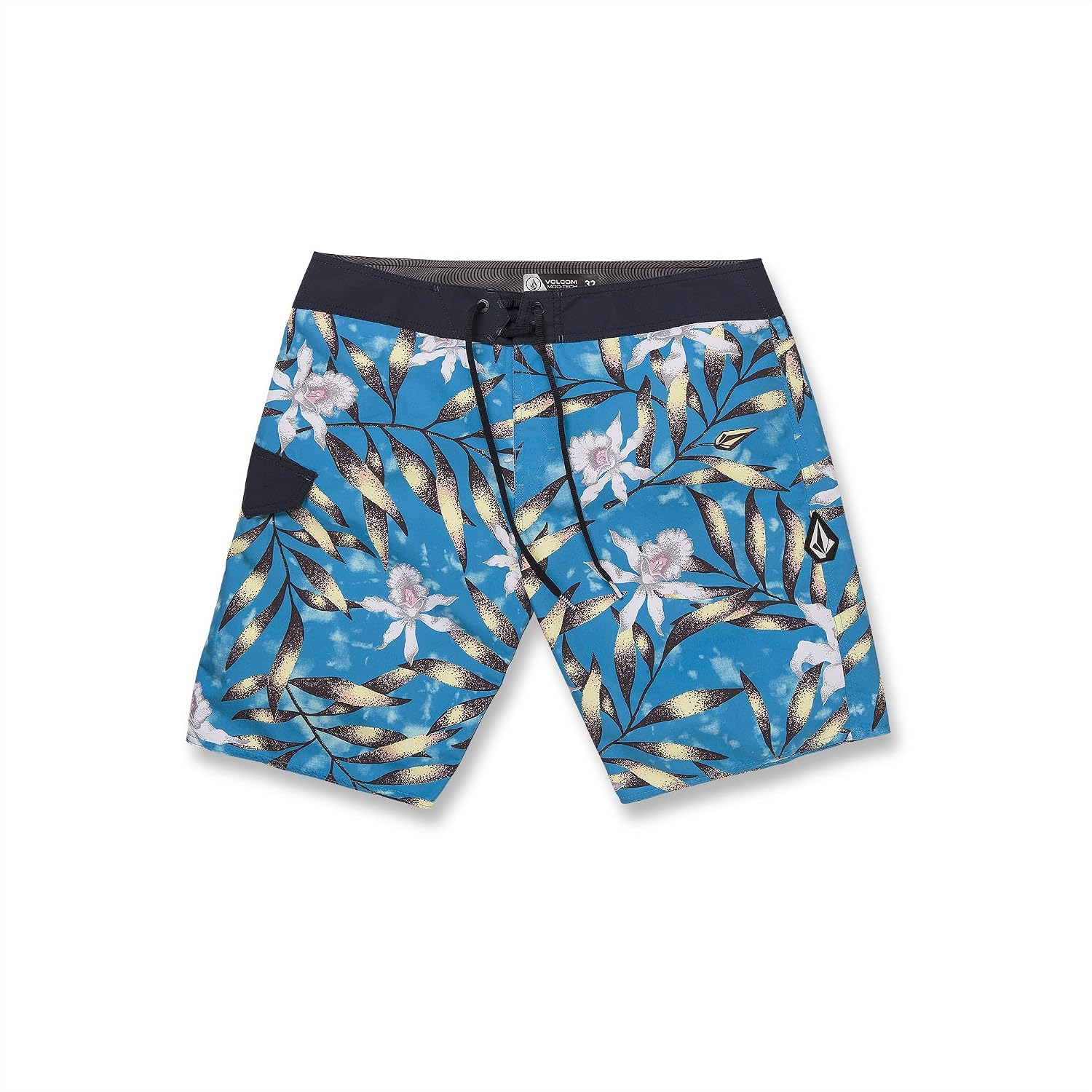 Volcom Men's 19" Mod-Tech Board Shorts- Performance UPF 50+ Sun Protection Quick-Dry Swim Bottoms Maliblue