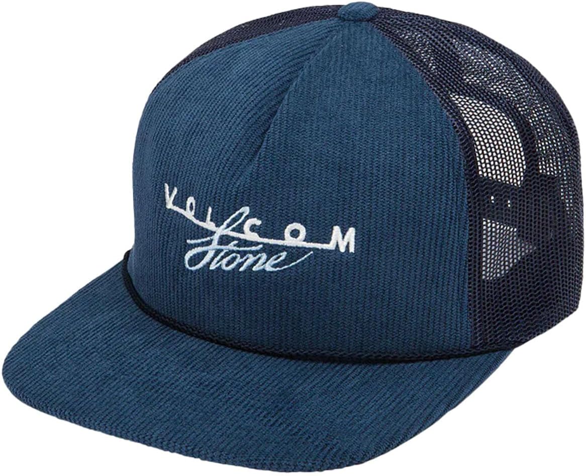 Volcom Men's Mesh Trucker Hat - Adjustable Snapback Cap, Breathable Structured Front Panel Deep Blue