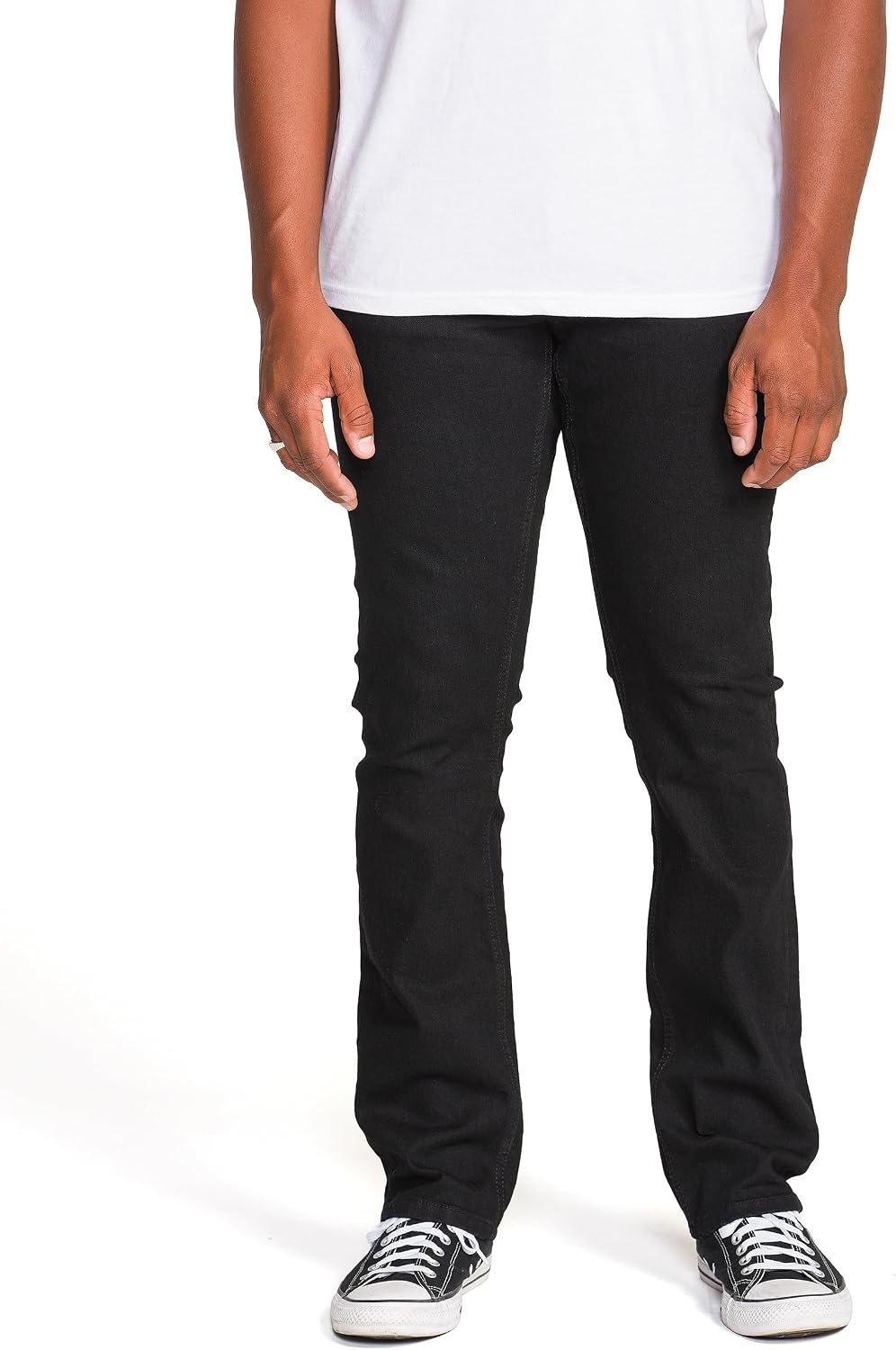 Volcom Men's Vorta Slim Fit Stretch Denim Jean V Black