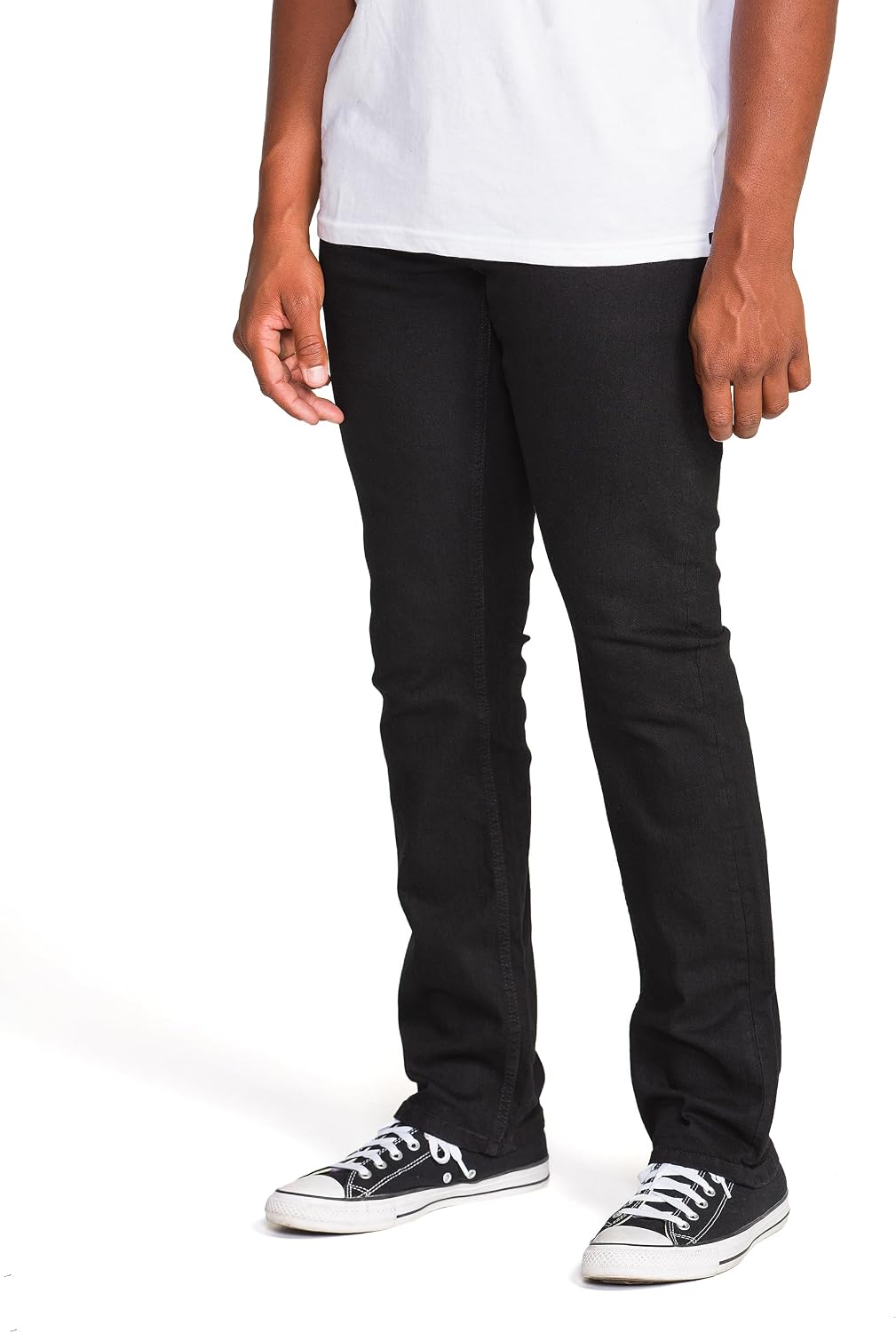 Volcom Men's Vorta Slim Fit Stretch Denim Jean V Black