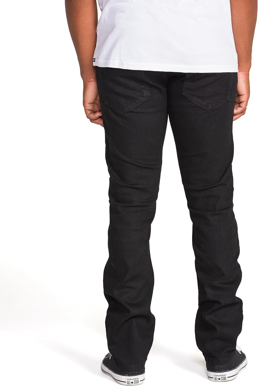 Volcom Men's Vorta Slim Fit Stretch Denim Jean V Black