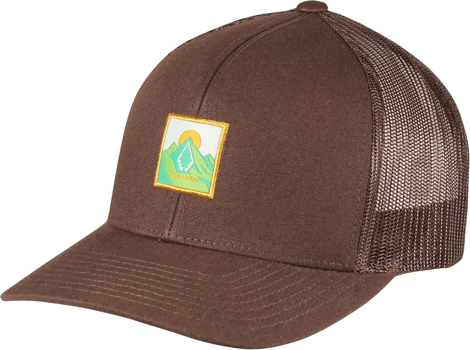 Volcom Men's Mesh Trucker Hat - Adjustable Snapback Cap, Breathable Structured Front Panel Wren