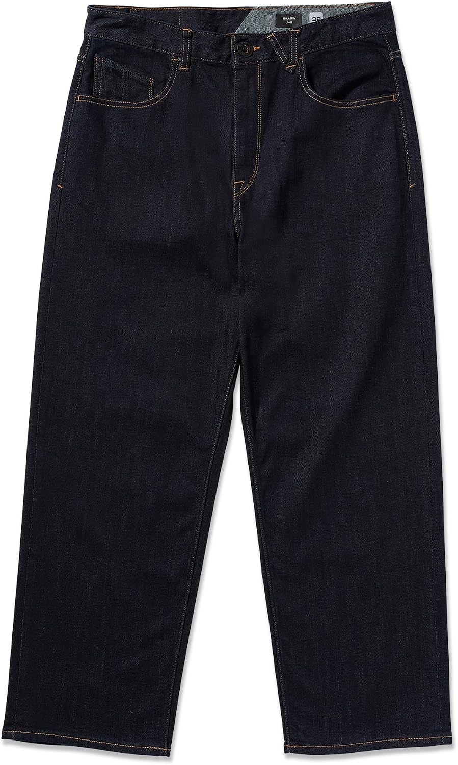 Volcom Men's Billow Loose Fit Baggy Denim Jeans – Relaxed Vintage Style, Soft Cotton Denim, Wide Leg Rinse
