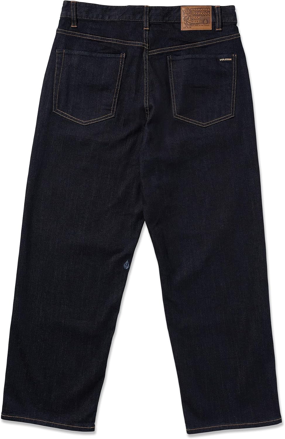 Volcom Men's Billow Loose Fit Baggy Denim Jeans – Relaxed Vintage Style, Soft Cotton Denim, Wide Leg Rinse