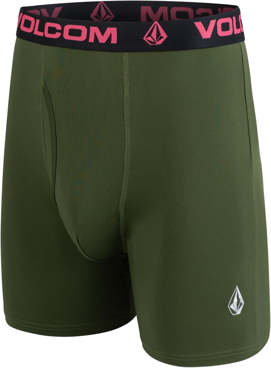 Volcom Mens Boxer Briefs Poly Spandex Performance Boxer Briefs Underwear MultiBlackHunter GreenBlack