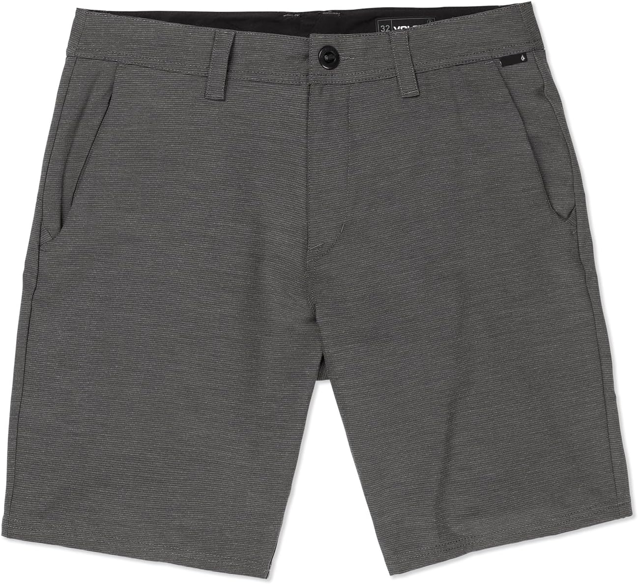 Volcom Men's Regular Frickin Cross Shred 20" Hybrid Water Repellent Short Black Slub