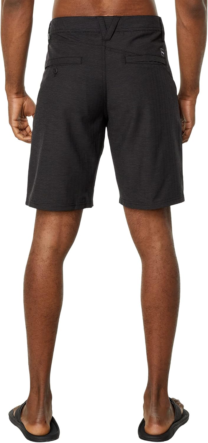 Volcom Men's Regular Frickin Cross Shred 20" Hybrid Water Repellent Short Black Slub