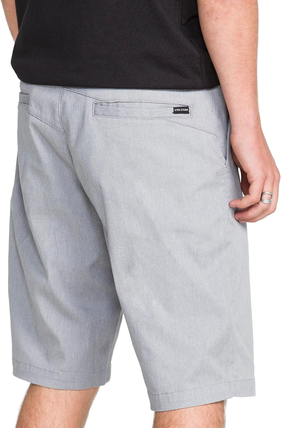 Volcom Men's Vmonty Stretch 22 Chino Shorts – Casual Everyday Wear, Relaxed Fit Heather Grey