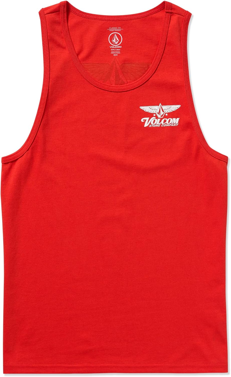 Volcom Men's Iconic Stone Tie Dye Tank Chili Red