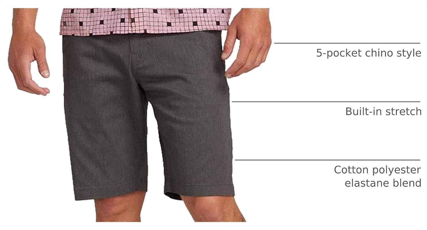 Volcom Men's Modern Fit 21" Chino Short initial