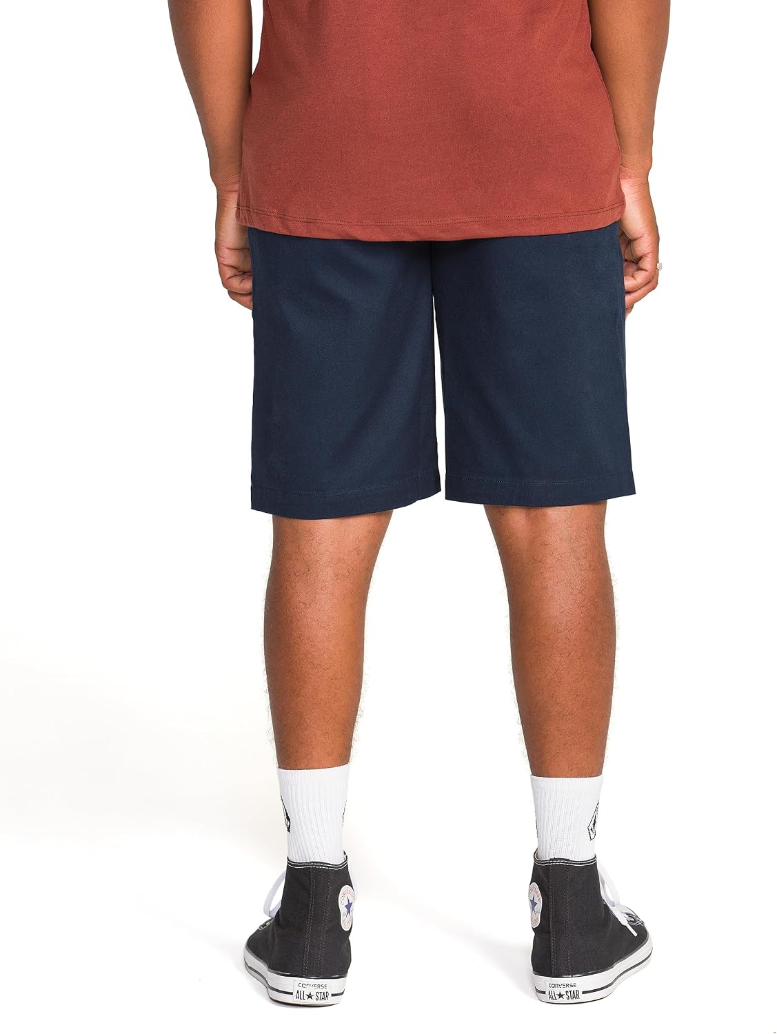 Volcom Men's Vmonty Chino Shorts – 22 Outseam, Relaxed Fit, Durable Cotton Fabric Dark Navy