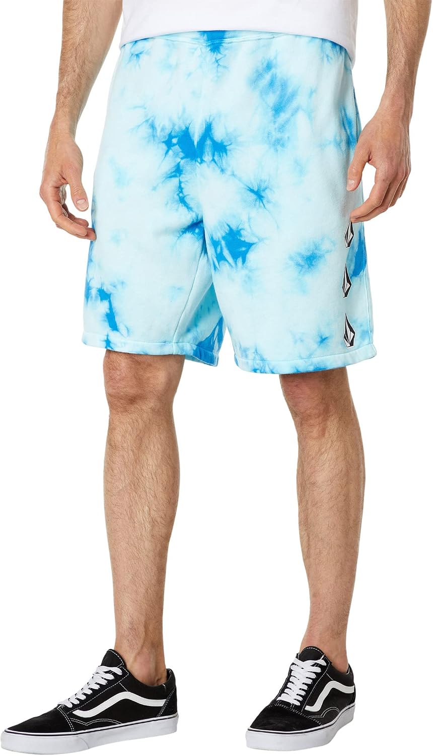 Volcom Men's Frickin Elastic Waist 19" Chino Short Maliblue